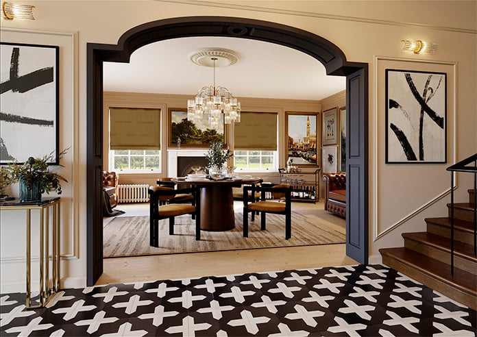 Lucerne Faux Silk, Sunlit Gold - Roman Blind - Image 6